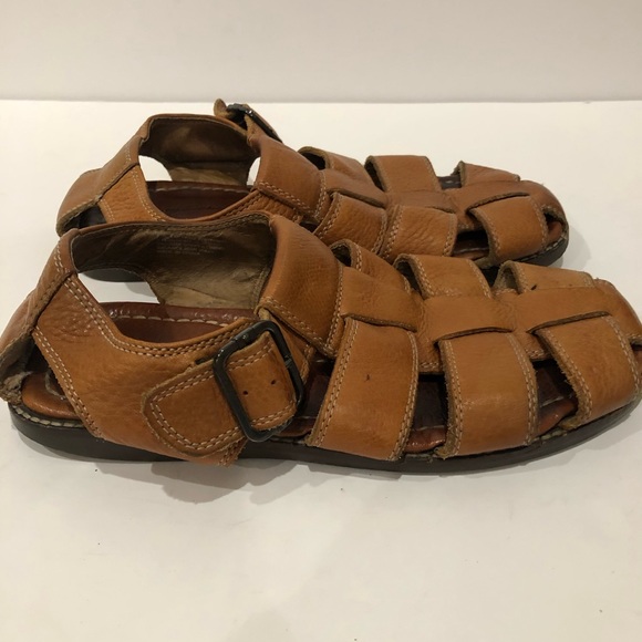 Tommy Bahama Mens Anchors Fishermans Leather Sandals Size 8 - Picture 2 of 7